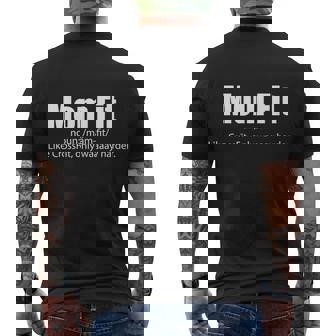 Mom Fit Like Crossfit But Waaaay Harder Men's T-shirt Back Print - Thegiftio