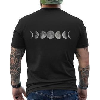 Moon Phases V2 Men's Crewneck Short Sleeve Back Print T-shirt - Monsterry UK
