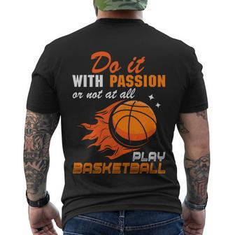 Motivational Basketball Quotes Basketball Lover Basketball Fan Men's Crewneck Short Sleeve Back Print T-shirt - Monsterry DE