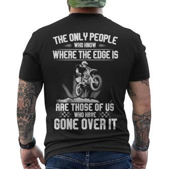 Motocross - Over The Edge Men's Crewneck Short Sleeve Back Print T-shirt - Seseable