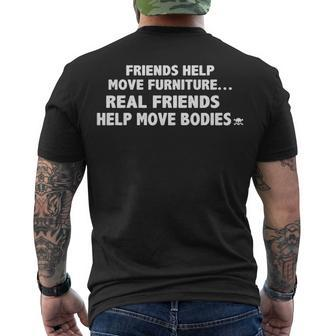 Move Furniture Men's Crewneck Short Sleeve Back Print T-shirt - Seseable