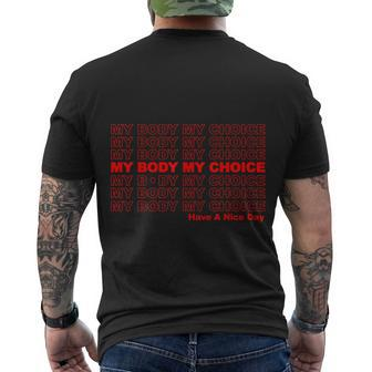 My Body My Choice 1973 Pro Roe Men's Crewneck Short Sleeve Back Print T-shirt - Monsterry UK