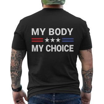 My Body My Choice Shirt With Us Flag Feminist Men's Crewneck Short Sleeve Back Print T-shirt - Monsterry DE