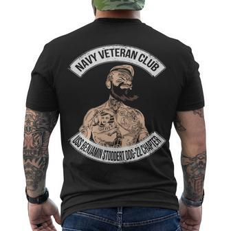 Navy Uss Benjamin Stoddert Ddg Men's Crewneck Short Sleeve Back Print T-shirt - Monsterry