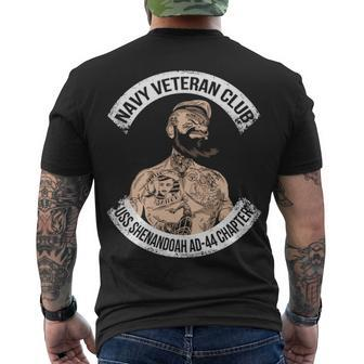 Navy Uss Shenandoah Ad Men's Crewneck Short Sleeve Back Print T-shirt - Monsterry