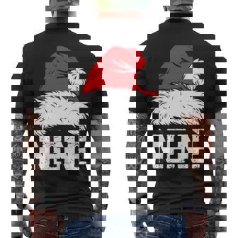 Nene Santa Christmas Xmas Men's T-shirt Back Print - Thegiftio