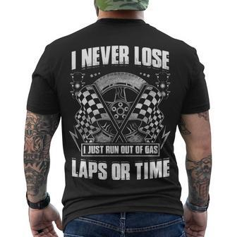 Never Lose - Run Out Of Gas Men's Crewneck Short Sleeve Back Print T-shirt - Seseable