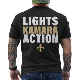 New Orleans Lights Kamara Action Funny Football Men's Crewneck Short Sleeve Back Print T-shirt - Monsterry CA