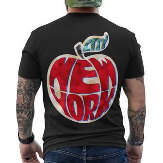 New York City Big Apple V2 Men's Crewneck Short Sleeve Back Print T-shirt - Monsterry CA