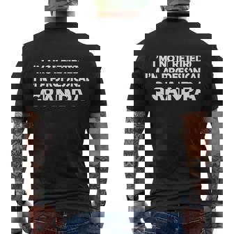 Im Not Retired Im A Professional Grandpa Men's T-shirt Back Print - Thegiftio UK