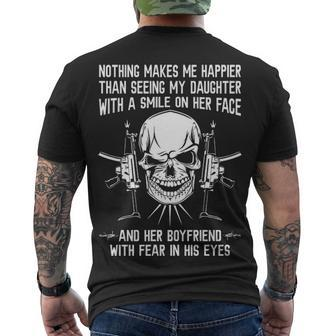 Nothing Makes Me Happier Men's Crewneck Short Sleeve Back Print T-shirt - Seseable