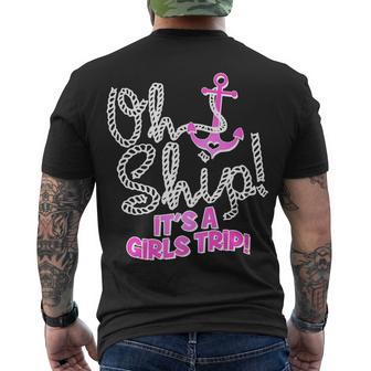 Oh Ship Its A Girls Trip Men's Crewneck Short Sleeve Back Print T-shirt - Monsterry UK