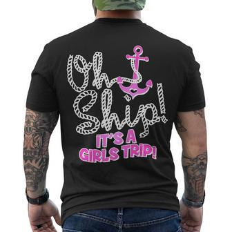 Oh Ship Its A Girls Trip Tshirt Men's Crewneck Short Sleeve Back Print T-shirt - Monsterry CA