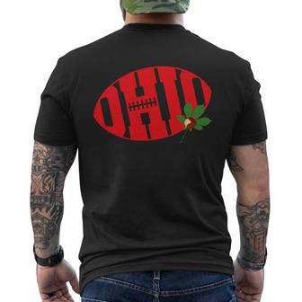 Ohio State Buck Eye Football Men's Crewneck Short Sleeve Back Print T-shirt - Monsterry AU
