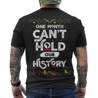 One Month Cant Hold Our History African Black History Month 2 Men's T-shirt Back Print - Thegiftio UK