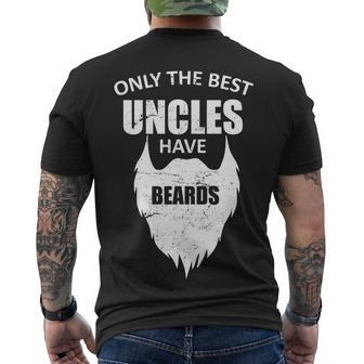 Only The Best Uncles Have Beards Tshirt Men's Crewneck Short Sleeve Back Print T-shirt - Monsterry DE