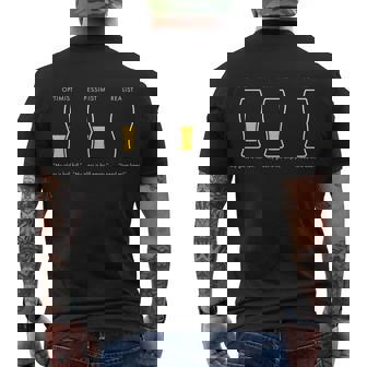 Optimist Pessimist Realist I Need A Beer Tshirt Men's Crewneck Short Sleeve Back Print T-shirt - Monsterry