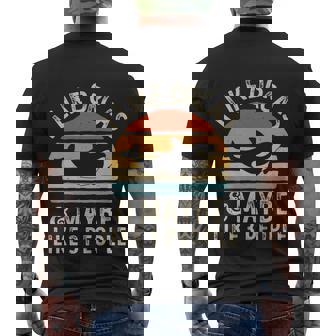 I Like Orcas And Maybe 3 People Orca Killer Whale Retro Men's T-shirt Back Print - Thegiftio