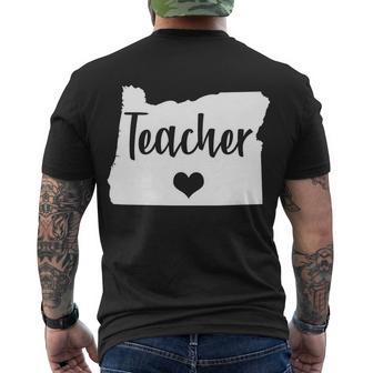 Oregon Teacher Red For Ed Men's Crewneck Short Sleeve Back Print T-shirt - Monsterry UK