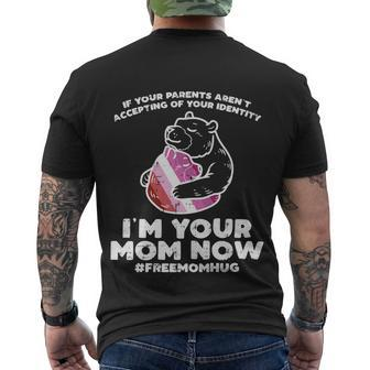 Parents Accepting Im Your Mom Now Bear Hug Lgbt Gay Pride Men's T-shirt Back Print - Thegiftio UK
