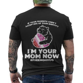 Parents Accepting Im Your Mom Now Bear Hug Lgbt Gay Pride V2 Men's T-shirt Back Print - Thegiftio UK