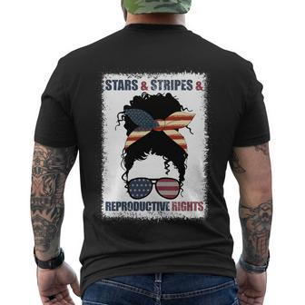 Patriotic 4Th Of July Stars Stripes And Reproductive Rights Meaningful Gift Men's Crewneck Short Sleeve Back Print T-shirt - Monsterry UK