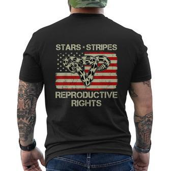 Patriotic 4Th Of July Stars Stripes Reproductive Right V2 Men's Crewneck Short Sleeve Back Print T-shirt - Monsterry