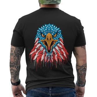 Patriotic Eagle Mullet Usa American Flag 4Th Of July Cute Gift Men's Crewneck Short Sleeve Back Print T-shirt - Monsterry