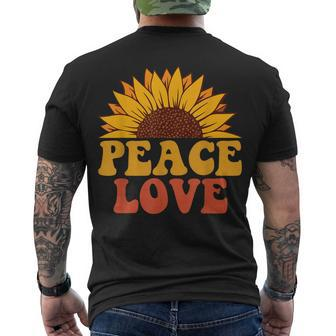 Peace Sign Love 60S 70S Tie Dye Hippie Halloween Costume V8 Men's T-shirt Back Print - Seseable