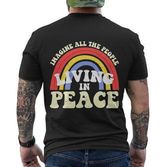 Peace Sign Love 60S 70S Tie Dye Hippie Halloween Men's T-shirt Back Print - Thegiftio UK