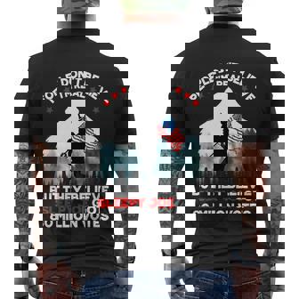 People Dont Believe Im Real But They Believe Sleepy Joe Men's T-shirt Back Print - Thegiftio