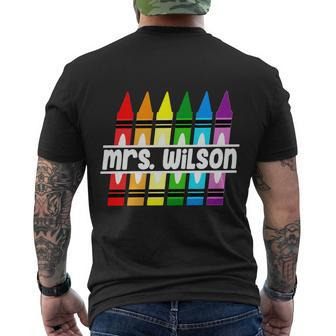 Personalized Name Black To School Teacher Gift Men's Crewneck Short Sleeve Back Print T-shirt - Monsterry