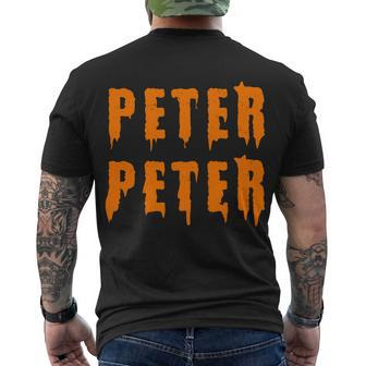 Peter Peter Spooky Halloween Funny Tshirt Men's Crewneck Short Sleeve Back Print T-shirt - Monsterry AU