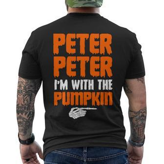 Peter Peter Im With The Pumpkin Men's T-shirt Back Print - Thegiftio UK