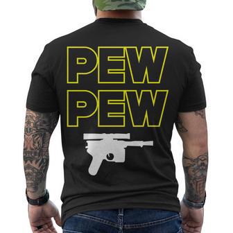 Pew Pew V4 Men's Crewneck Short Sleeve Back Print T-shirt - Monsterry