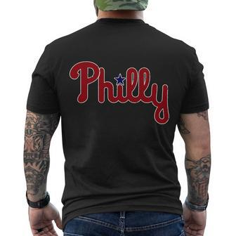 Philadelphia Baseball Philly Pa Retro Tshirt Men's Crewneck Short Sleeve Back Print T-shirt - Monsterry CA