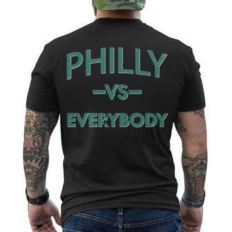 Philly Vs Everybody Tshirt Men's Crewneck Short Sleeve Back Print T-shirt - Monsterry