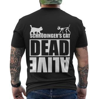 Physicists Scientists Schrödingers Katze Gift V2 Men's Crewneck Short Sleeve Back Print T-shirt - Monsterry