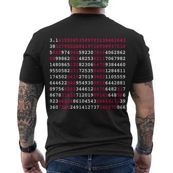 Pi Day Sign Numbers 314 Tshirt Men's Crewneck Short Sleeve Back Print T-shirt - Monsterry