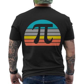 Pi Day Vintage Tshirt Men's Crewneck Short Sleeve Back Print T-shirt - Monsterry