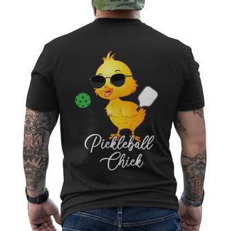 Pickleball Chick Funny Pickleball Tshirt Tshirt Men's Crewneck Short Sleeve Back Print T-shirt - Monsterry