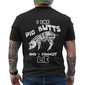 I Like Pig Butts And I Cannot Lie Pork Grill Bbq Men's T-shirt Back Print - Thegiftio UK