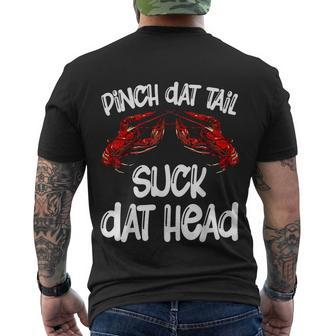 Pinch Dat Tail Suck Dat Head Crawfish Crayfish Cajun Men's T-shirt Back Print - Thegiftio UK