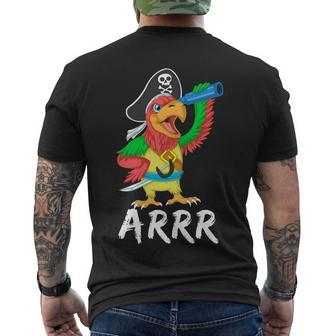 Pirate Parrot Arrr Halloween Men's T-shirt Back Print - Thegiftio UK