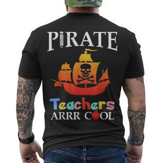 Pirate Teacher Teacher Educational Men's T-shirt Back Print - Thegiftio UK