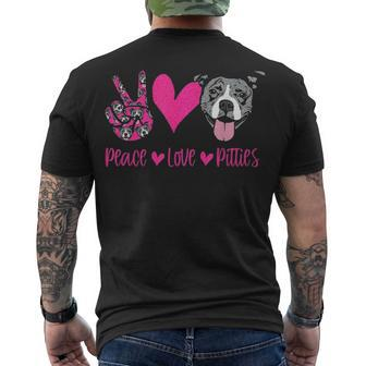 Pit Bull Lives Matter Pittie Puppy Dog Mom Ladies Pitbull Men's T-shirt Back Print - Thegiftio UK