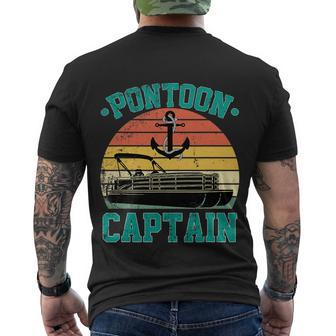 Pontoon Captain Boaters Or Boat Driving Lovers Men's T-shirt Back Print - Thegiftio UK