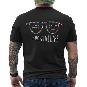 Postallife Postal Worker Mailman Mail Lady Mail Carrier Gift Men's Crewneck Short Sleeve Back Print T-shirt - Monsterry AU