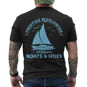 Prestige Worldwide Presents Boats & Hoes Tshirt Men's Crewneck Short Sleeve Back Print T-shirt - Monsterry UK