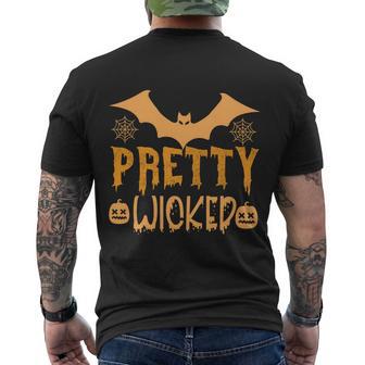 Pretty Wicked Halloween Quote Men's Crewneck Short Sleeve Back Print T-shirt - Monsterry UK